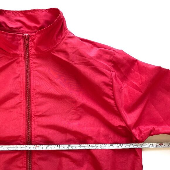 Balera Dancewear Adult Performance Full Zip Jacket Relaxed Fit Red - Picture 11 of 12